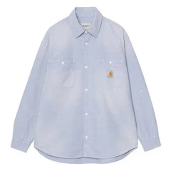 Carhartt WIP - Boyacı Chambray Pamuk Gömlek | Açık Mavi