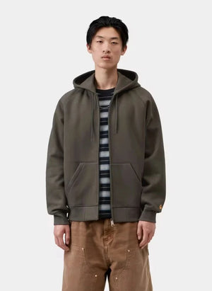 Carhartt WIP - Felpa con zip Chase | Grigio scuro