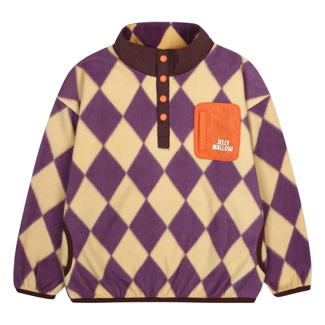 Jelly Mallow - Elmas Desenli Sweatshirt | Sarı