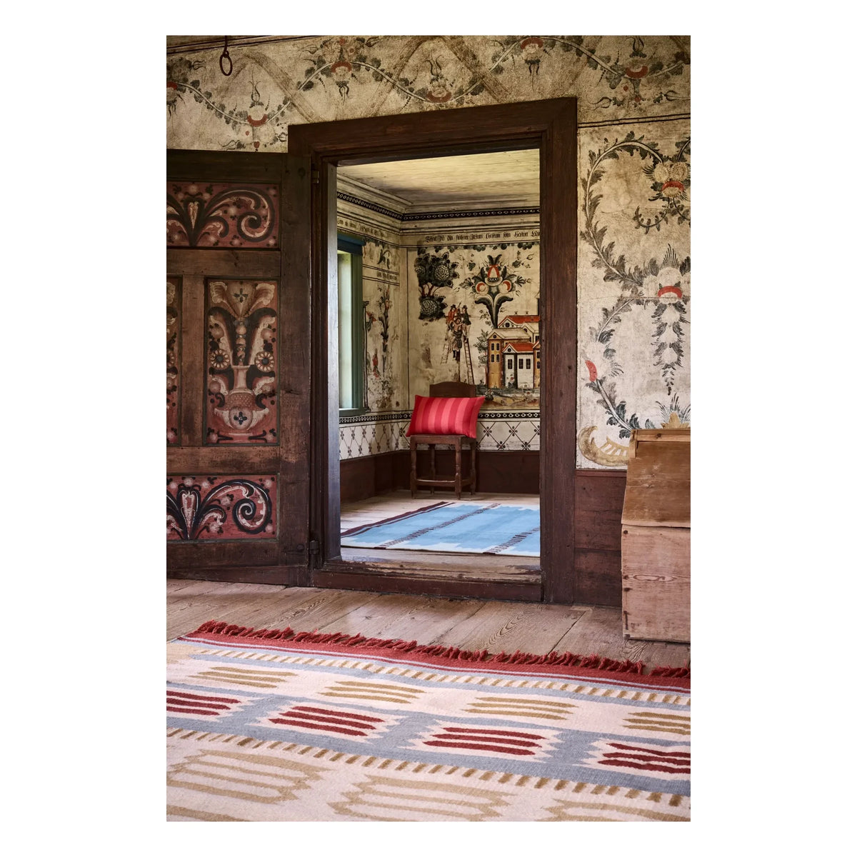 Layered - Alfombra de lana Röllakan Hilma | Beige Oscuro