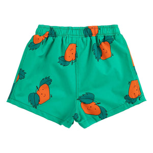 Bobo Choses - Orange Baby-Badeshorts | Grün