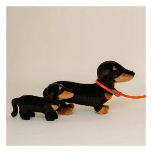 La Pelucherie - Eugène Dachshund peluş 40 cm | Siyah