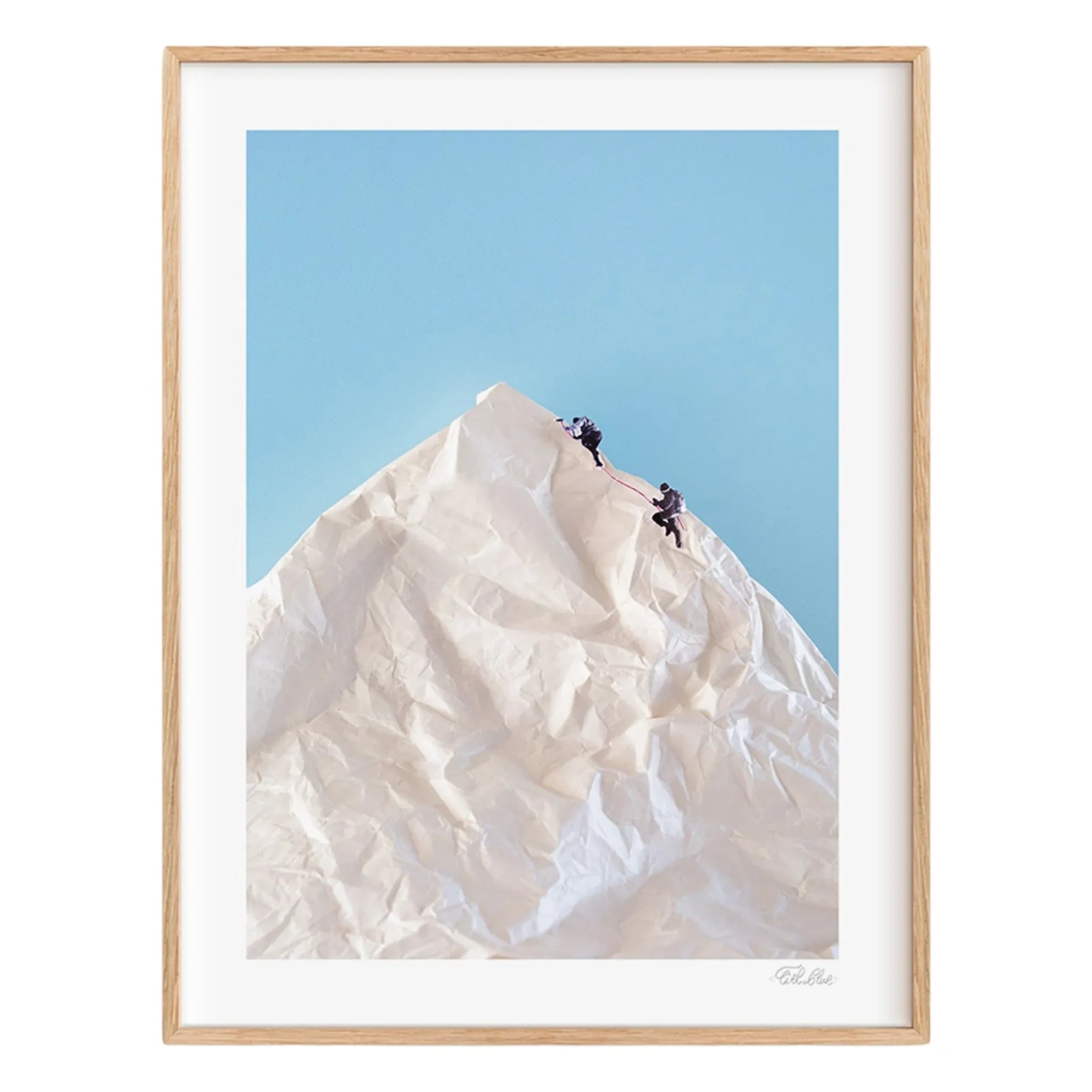 Ciel Glue - Mountain n°1 The Line poster - Sınırlı Üretim | Mavi