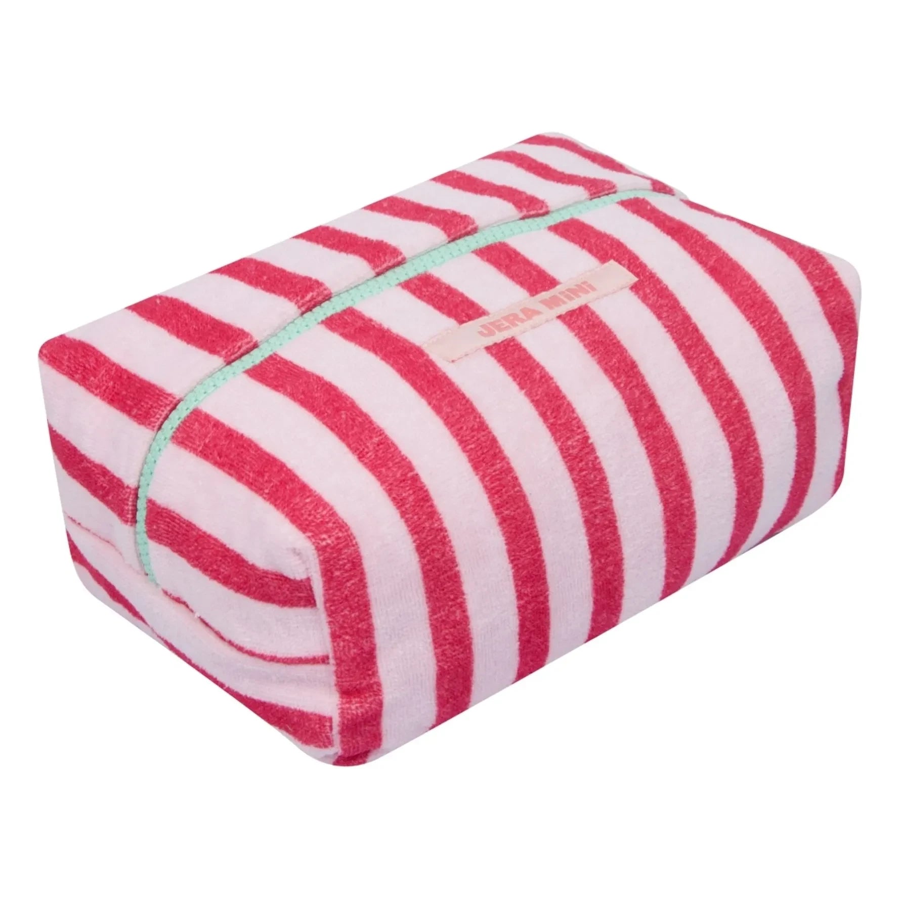 Jera Mini - Çizgili Havlu Kozmetik Çantası | Pembe