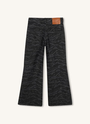 Zadig & Voltaire - Jean Victoria Zebra | denim negro