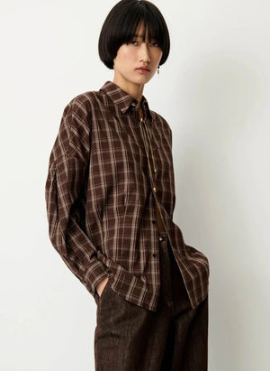 Sessùn - Camicia in cotone Booklyn | Moka