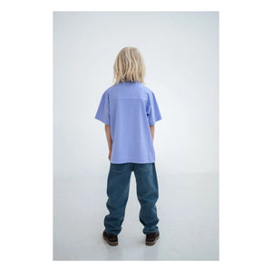 Repose AMS - Camiseta con logo de algodón orgánico | Lila