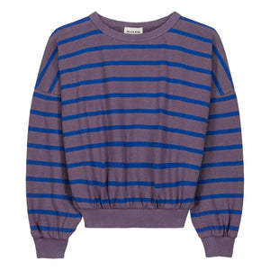 We Are Kids - Tony gestreiftes Sweatshirt aus Bio-Baumwolle | Lila
