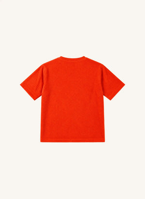 Repose AMS - Suéter Sin Mangas de Algodón Orgánico | Naranja