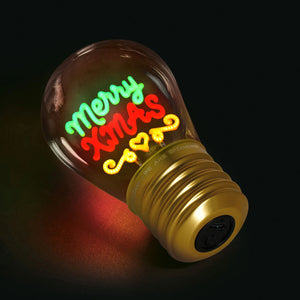 Legami - Merry Noel Noel Light Bulb Table Lamp - Bulb Fiction