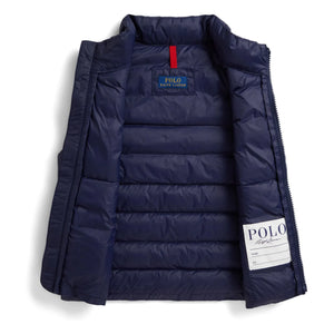 Ralph Lauren - Chaleco acolchado sin logo Fibras recicladas | Azul Marino