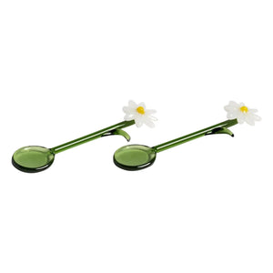 &Klevering - Cucharas Flora - Set de 2 | Blanco