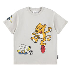 Molo - Riley Curious Friend Organic Cotton T-Shirt | Grey