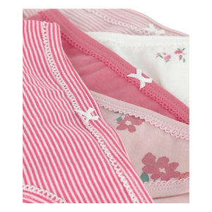 Petit Bateau - 5er-Pack gestreifter Slips | Rosa