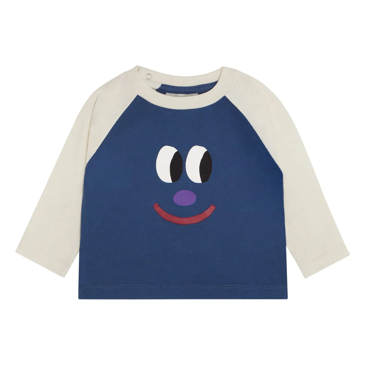 The Campamento - Colorblock Smiley Bebek Tişörtü | Mavi