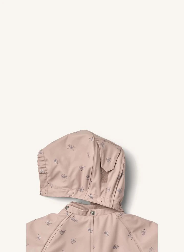 Wheat - Mono impermeable con estampado floral Aiko, fabricado con fibras recicladas | Rosa