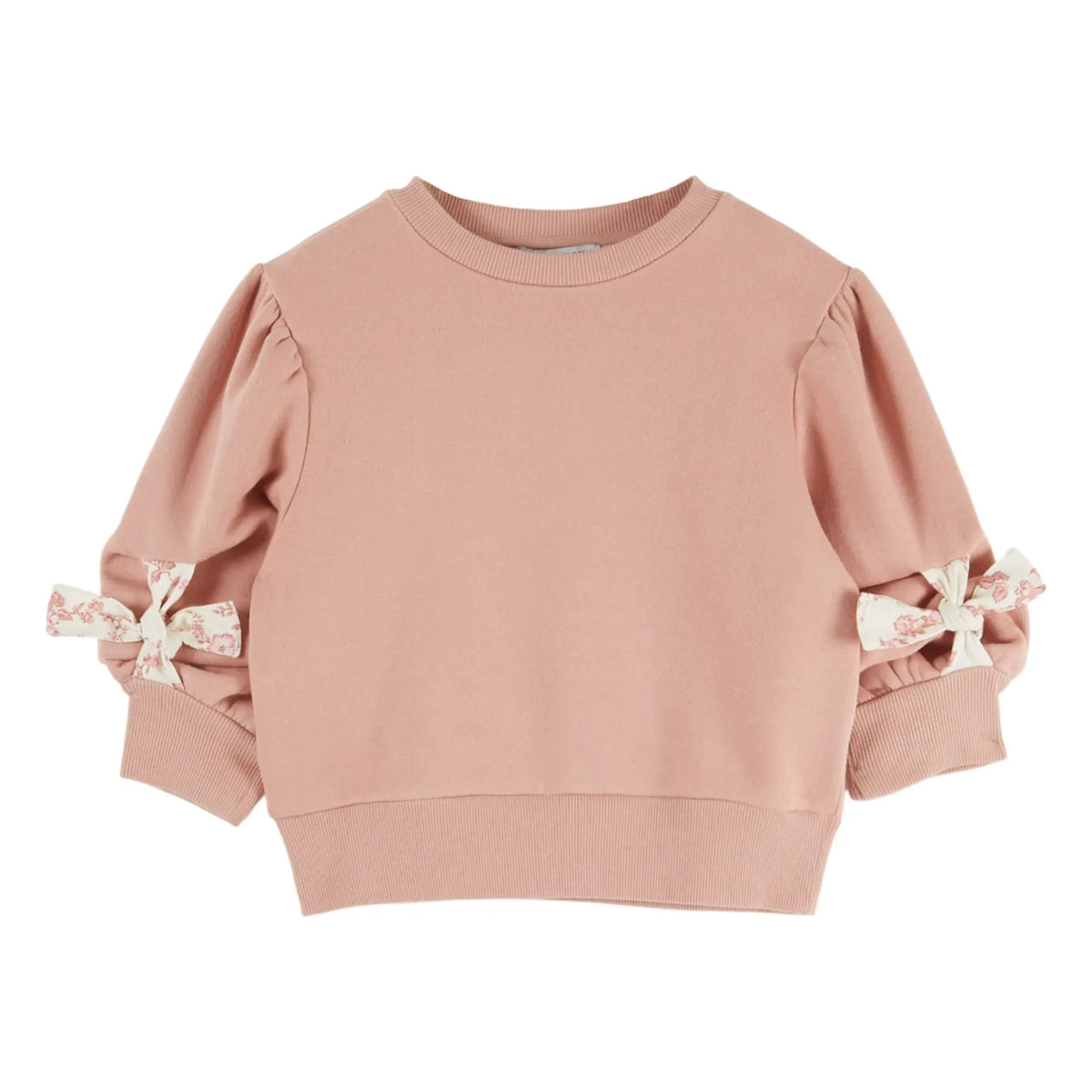 Emile et Ida - Rosalie Düğümlü Sweatshirt Organik Pamuk | Pembe