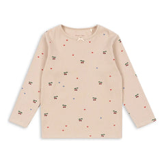 Konges Sløjd - Camiseta acanalada de algodón orgánico Ella Cerises | Rosa palo