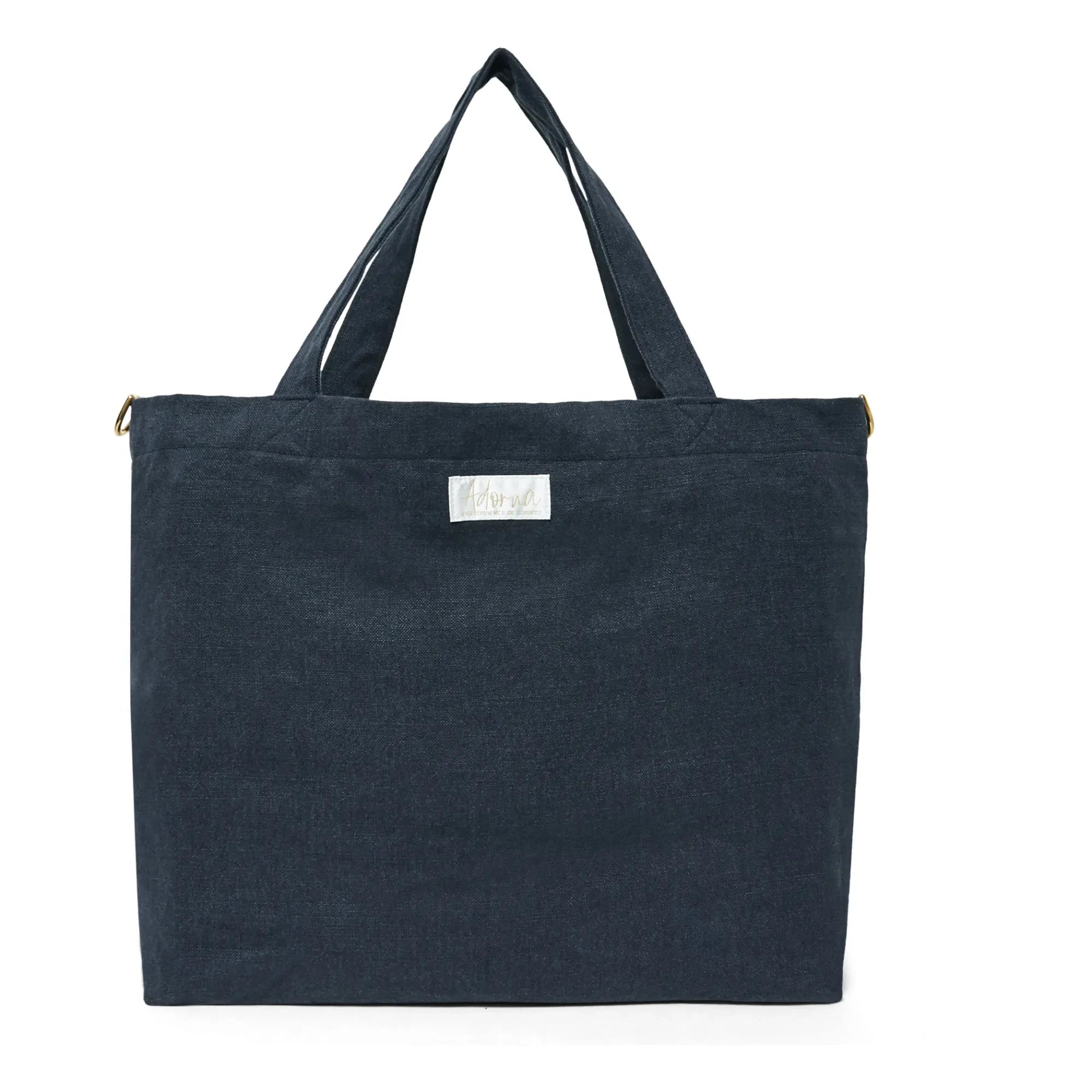 Adorna - Keten Tote Çanta | Lacivert