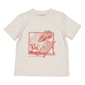 Loir - Dia Del Sol Chiné T-shirt | Gray-White Melange