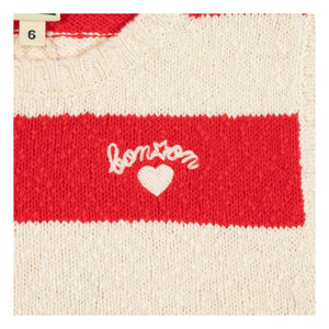 Bonton - Next Mesh Çizgili Atlet | Vermillion