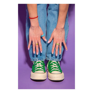 Omy - Adhesivos florales para uñas
