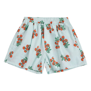 Bobo Choses - Bio-Baumwollshorts mit Tomaten | Hellblau