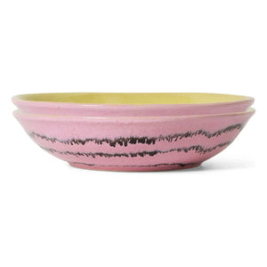 HKliving - Kabarcıklı çorba tabakları - 2'li Set | Pembe