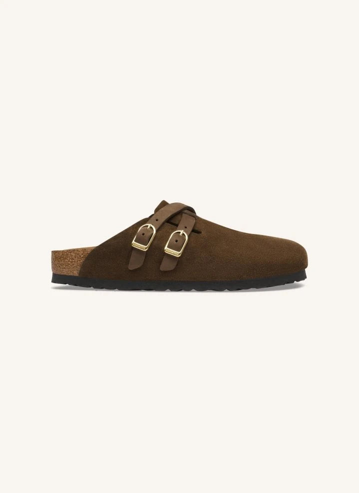 BIRKENSTOCK - Blair Süet Terlikler | Koyu Kahverengi