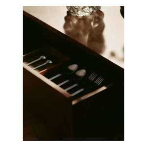 Ferm Living - FSC Blur Storage Beistelltisch mit Holzschublade | Dunkles Holz