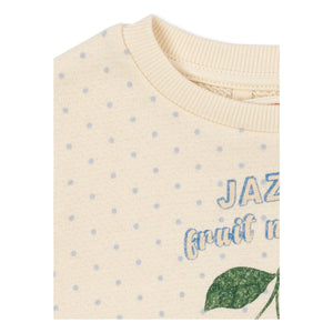 Konges Sløjd - Loupy Pois Bio-Baumwoll-Sweatkleid | Ecru