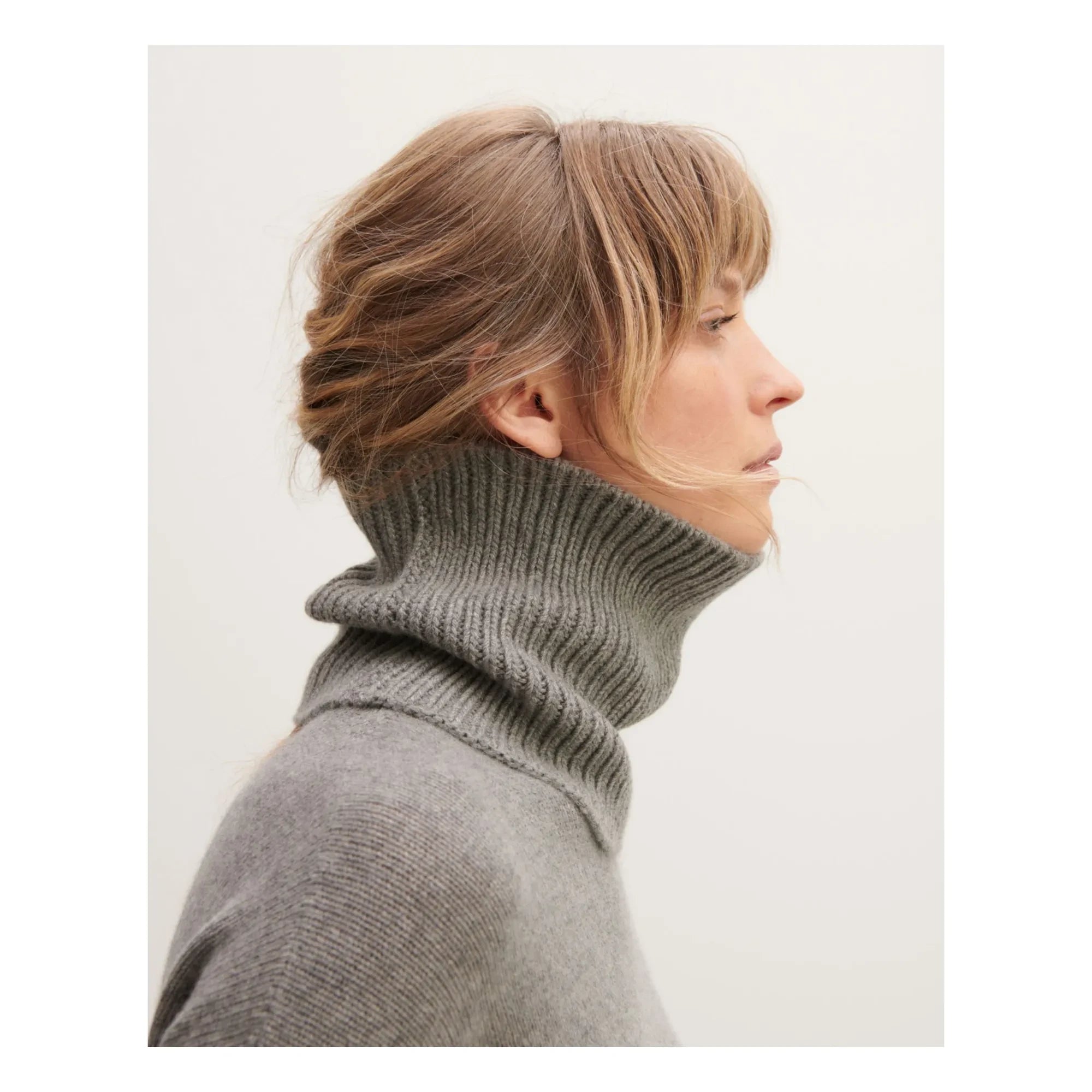 Bompard - 12 İplik Kaşmir Fitilli Choker | Gümüş grisi