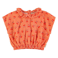 Piupiuchick - Top Vichy Cereza | Naranja