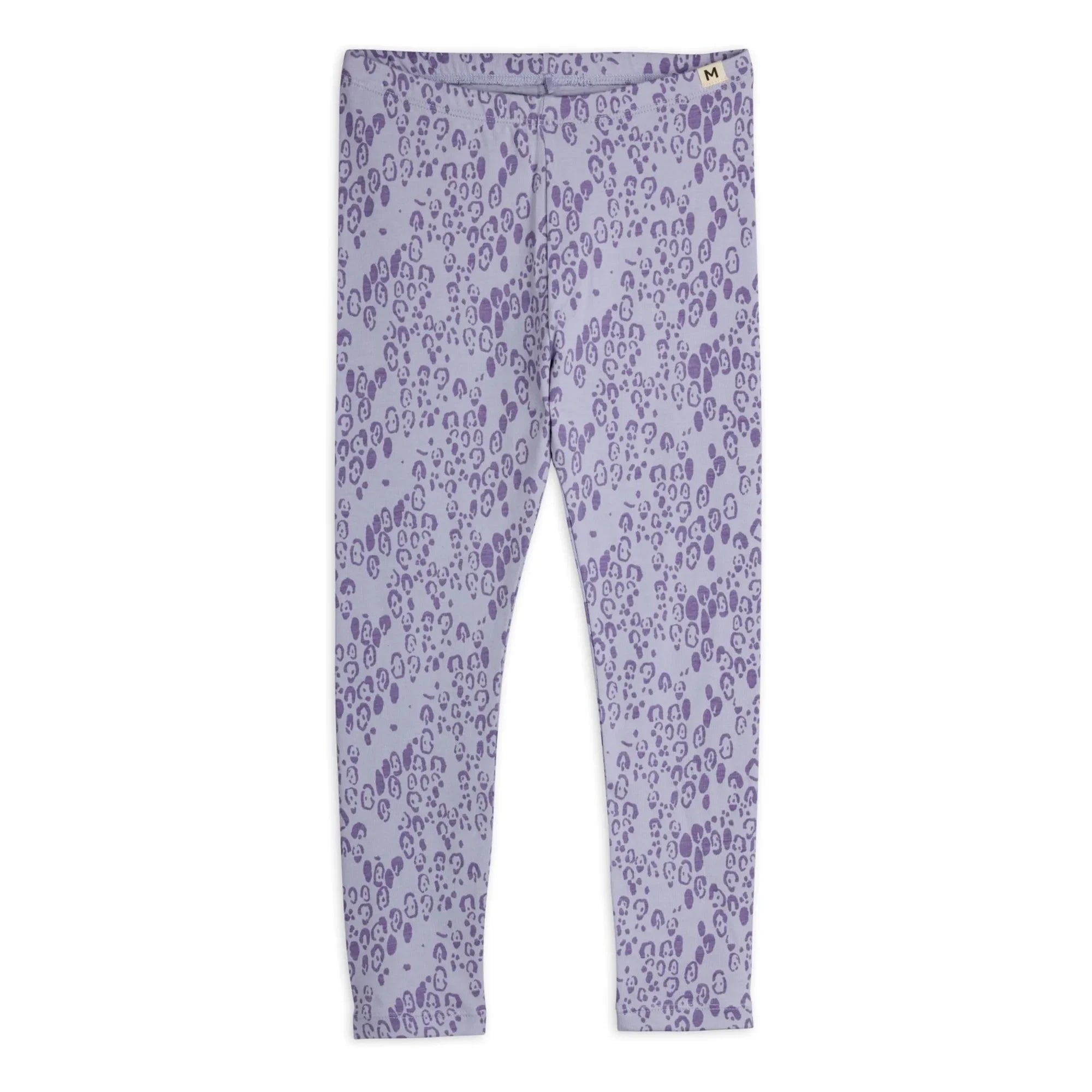 Mini Rodini - Organik Pamuklu Leopar Tayt | Mauve