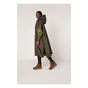 Rainkiss - Herringbone Raincoat Cape - Women's Collection | Brown
