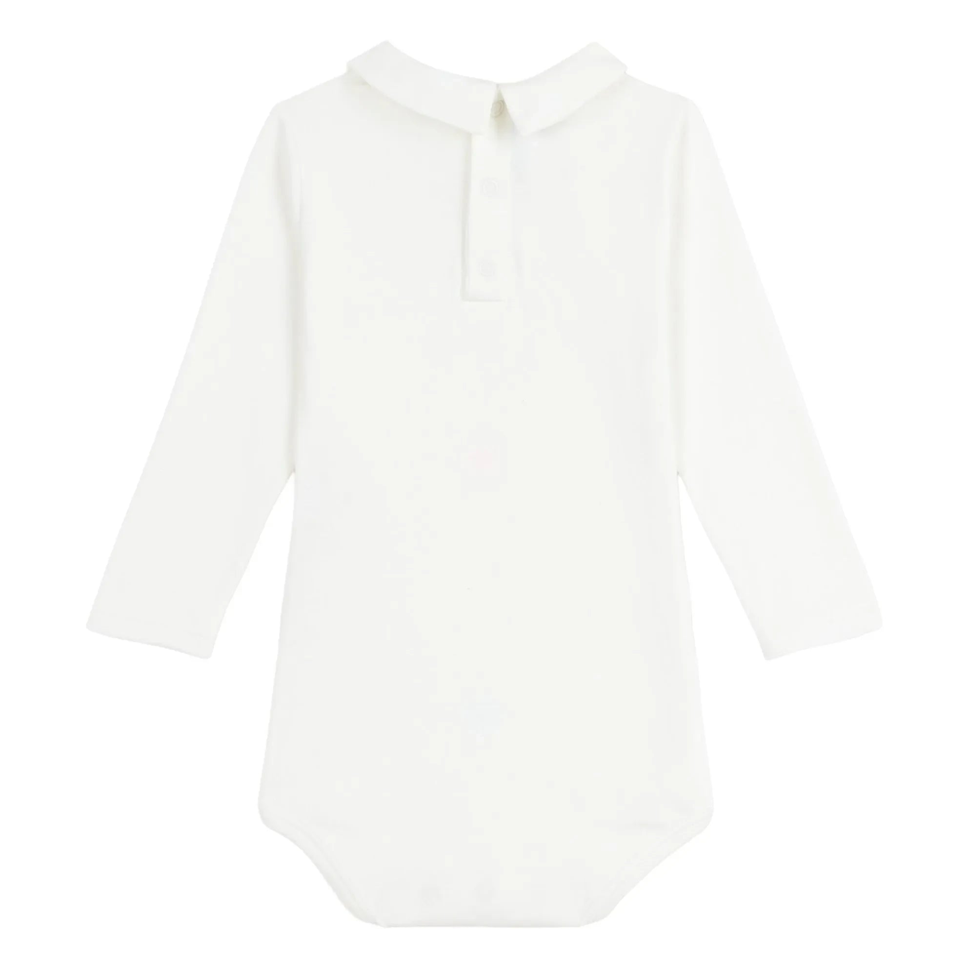 Petit Bateau - Bateaux organik pamuk polo yaka body | Beyaz