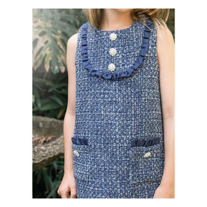 Tutu du Monde - Vestido de tweed Dreamtide | Azul marino
