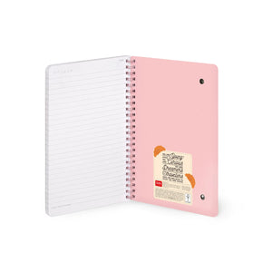 Legami - Çizgili A5 Defter - Resimli Sert Kapak - Kruvasan - Spiralli