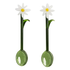 &Klevering - Cucharas Flora - Set de 2 | Blanco