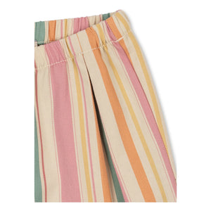 Konges Sløjd - Frankie Organic Cotton Striped Pants | Pink