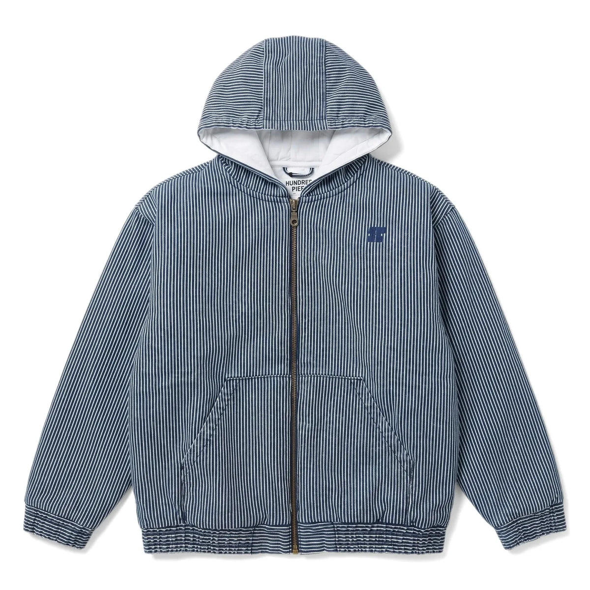 Hundred Pieces - Wyatt Denim Çizgili Ceket | İndigo mavi