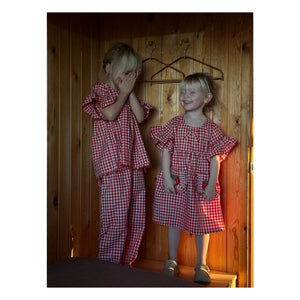 SISSEL EDELBO - Charlène Vichy Blouse - Kids Collection | Red
