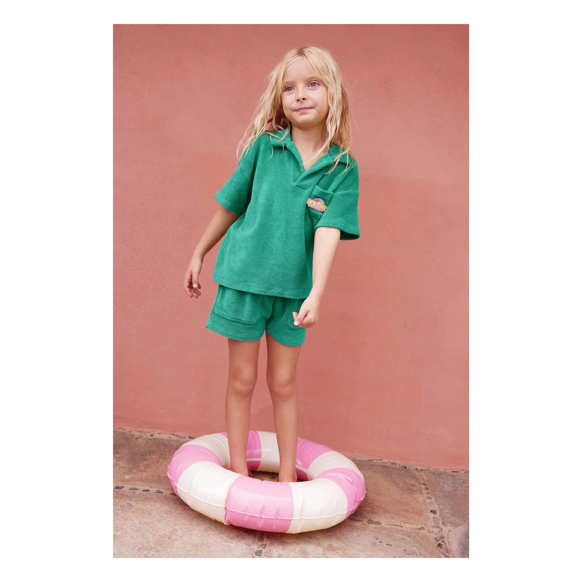 Bonton - Nono Havlu Şort | Zümrüt yeşili