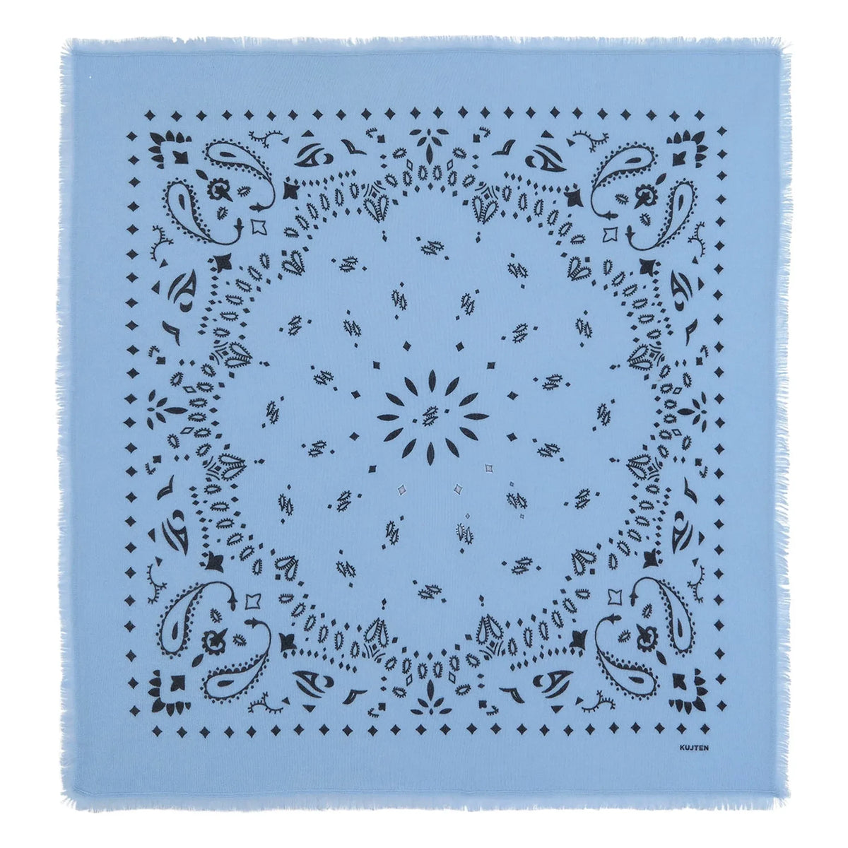 Kujten - Hachiko Kaşmir Bandana | Mavi