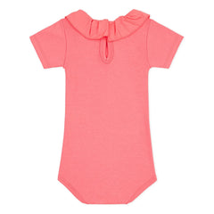 Petit Bateau - Bio-Baumwoll-Body mit U-Ausschnitt | Koralle