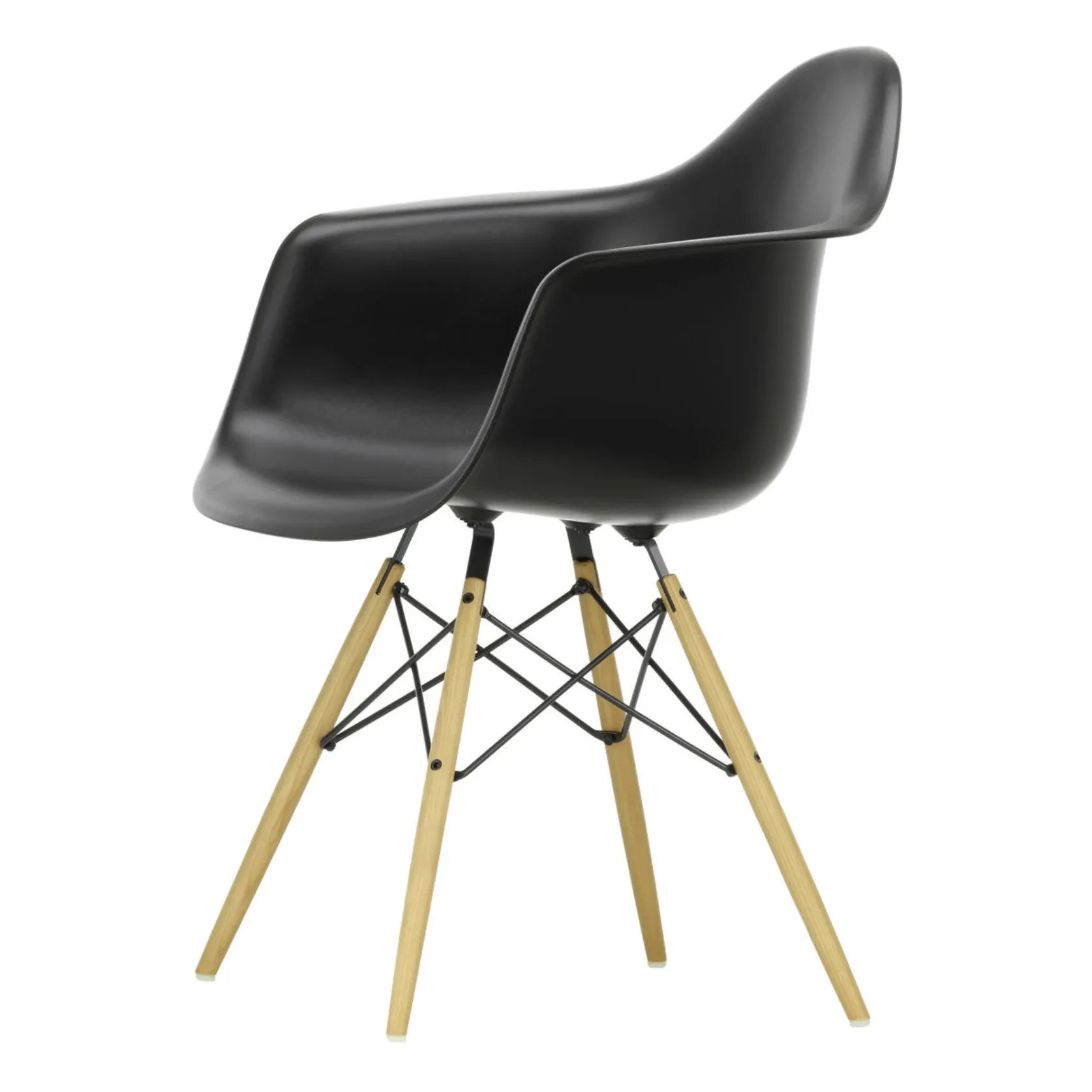 Vitra - DAW Stuhl - Ahornfüße - Charles & Ray Eames | Schwarz