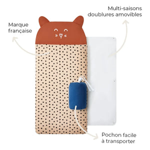 Les Petites Billes - Leopard çok sezonlu uyku tulumu | Terracotta