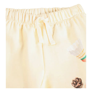 Molo - Simeon Cats Organic Cotton Joggers | White