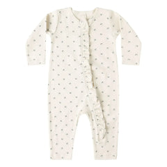 Quincy Mae - Pointelle organic cotton romper | Ecru