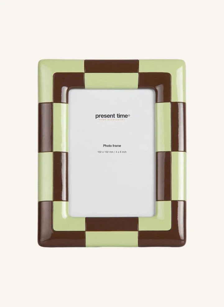 Present Time - Marco Foto Cuadro | Chocolate